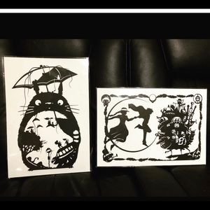 Custom Studio Ghibli Paper Cut Artwork (Framed)